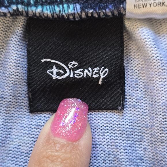 Disney Stitch Pajama Pants Womens Large 12/14 Blue Hibiscus Lounge Sleep Joggers - Picture 3 of 10